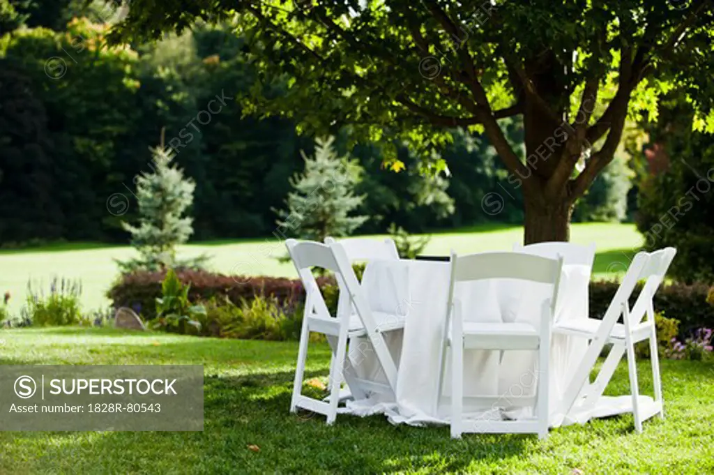 Table and Chairs Outdoors