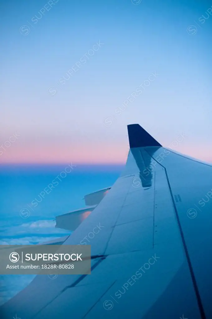 Airplane Wing, Munich, Oberbayern, Bavaria, Germany