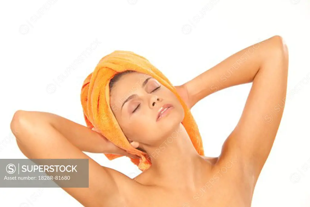 Woman Drying Hair