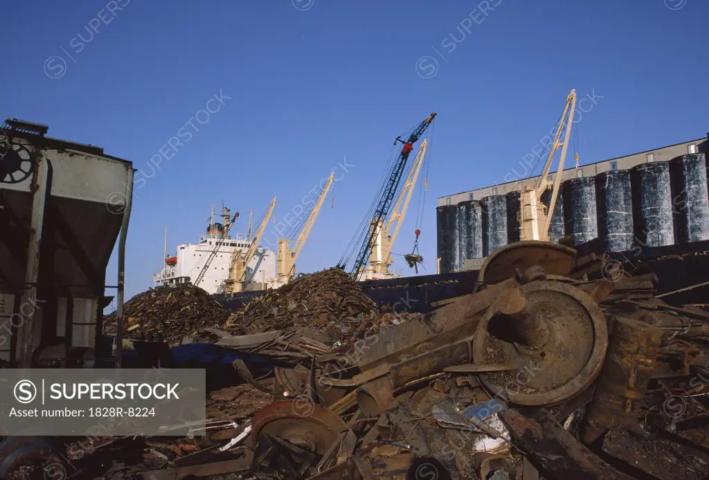 Loading Scrap Iron onto Ship Duluth, Minnesota, USA   