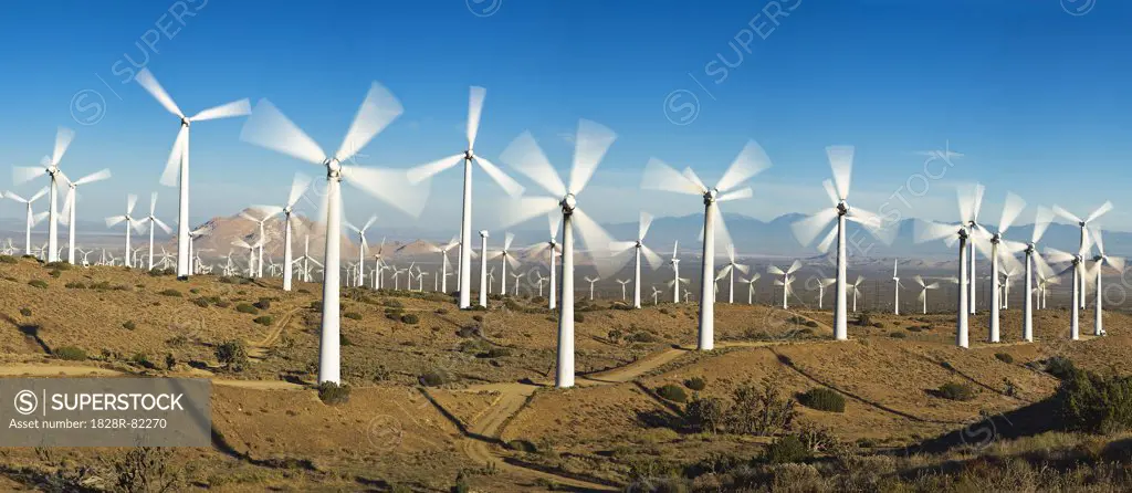 Tehachapi Pass Wind Farm, Tehachapi, Kern County, California, USA