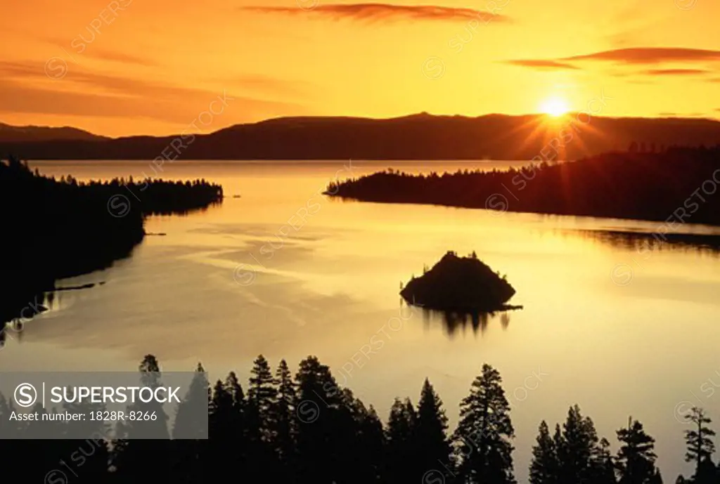 Sunrise, Lake Tahoe, Emerald Bay State Park, California, USA  