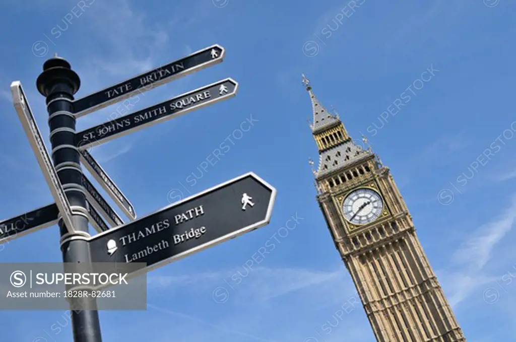 Big Ben, Westminster Palace, Westminster, London, England