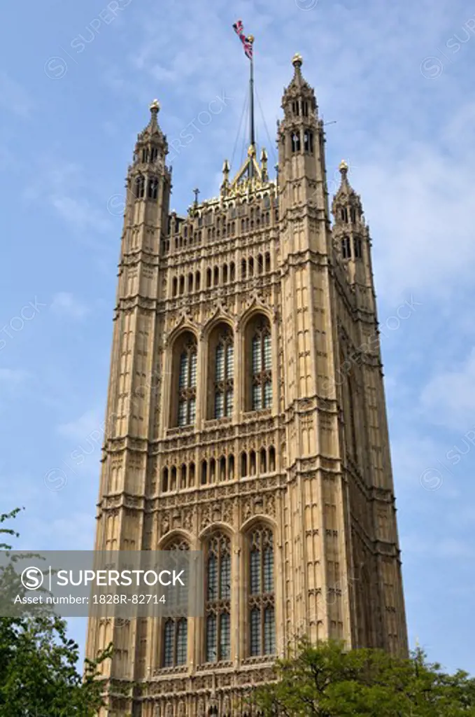 Victoria Tower, Westminster Palace, Westminster, London, England