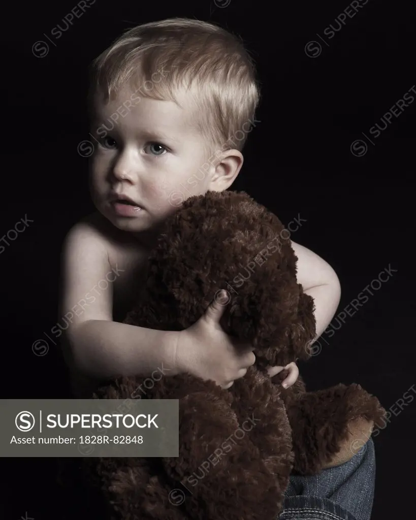 Toddler with Teddy Bear