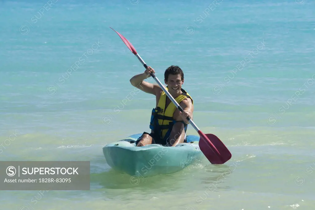 Kayaking, Reef Playacar Resort and Spa Hotel, Playa del Carmen, Quintana Roo, Yucatan Peninsula, Mexico