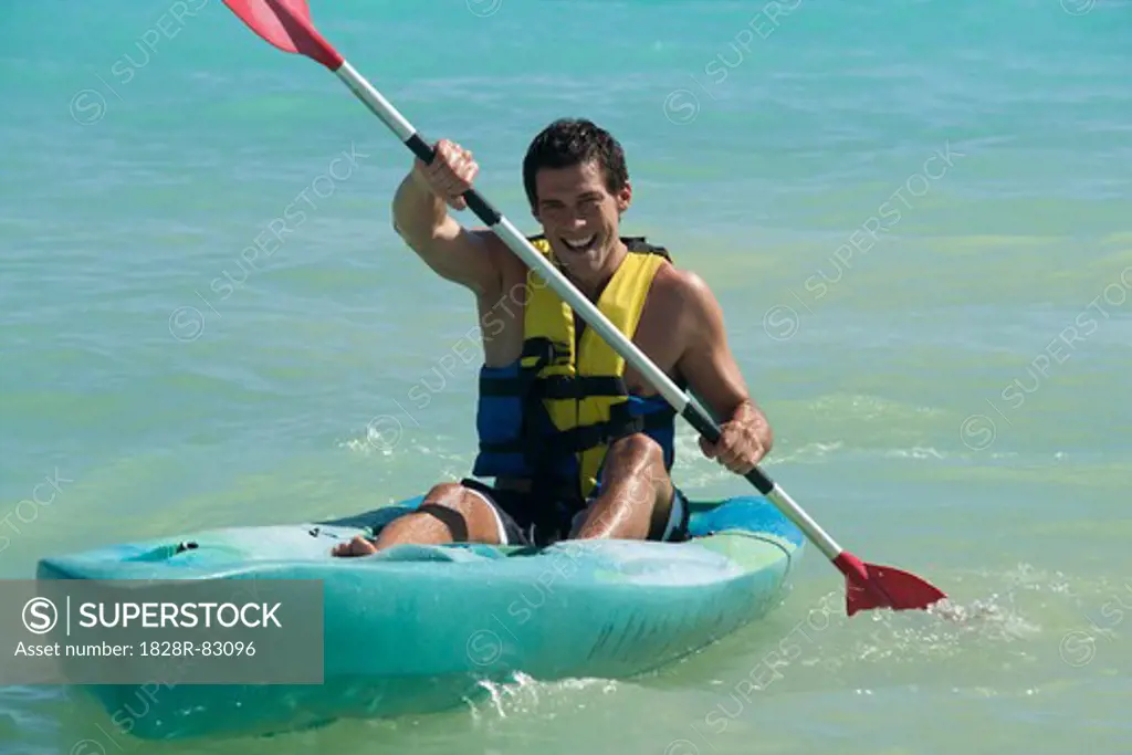 Kayaking, Reef Playacar Resort and Spa Hotel, Playa del Carmen, Quintana Roo, Yucatan Peninsula, Mexico
