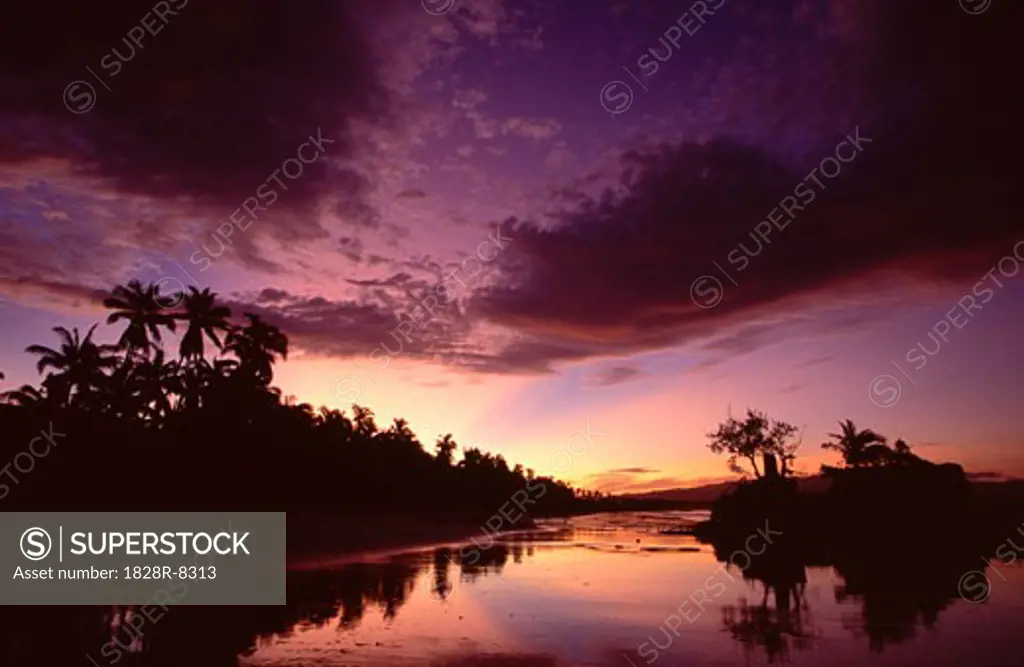 Sunrise over Beach, Boracay Island, La Union, Philippines   