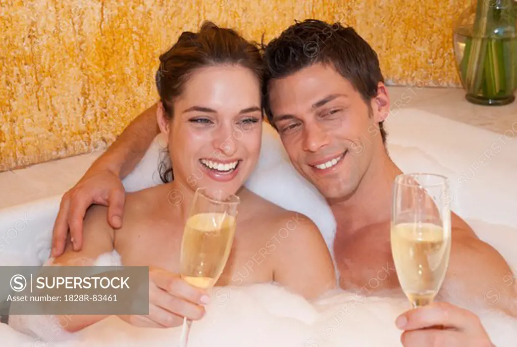 Couple in Jacuzzi, Reef Playacar Resort and Spa, Playa del Carmen, Mexico