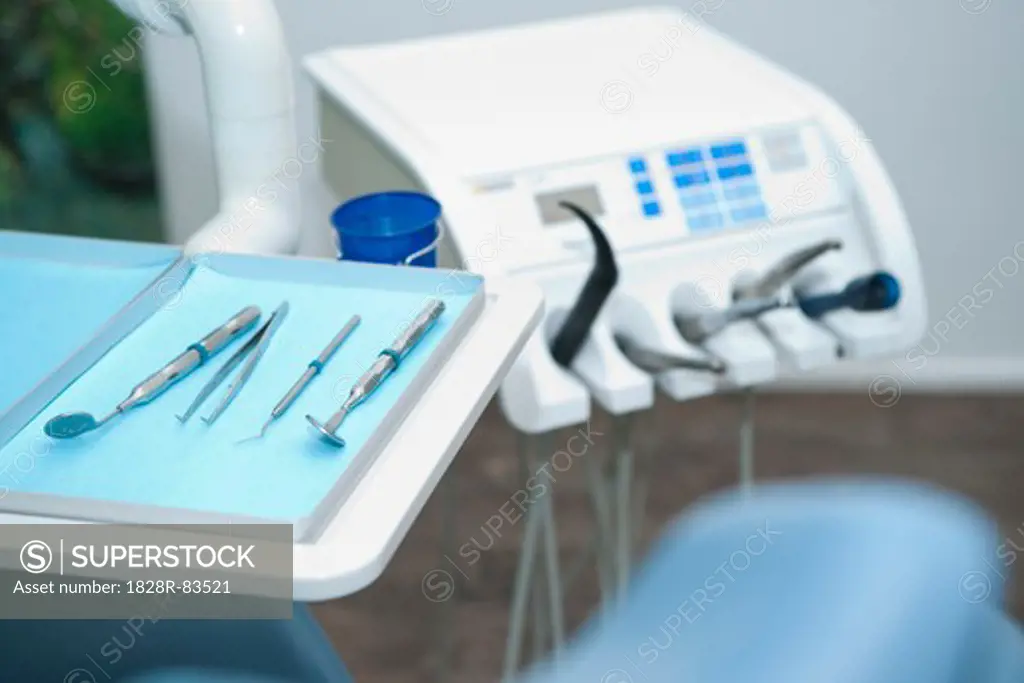 Dental Instruments on Tray
