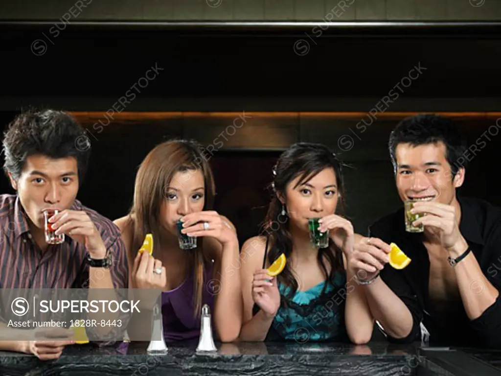 Group of Friends at Bar   