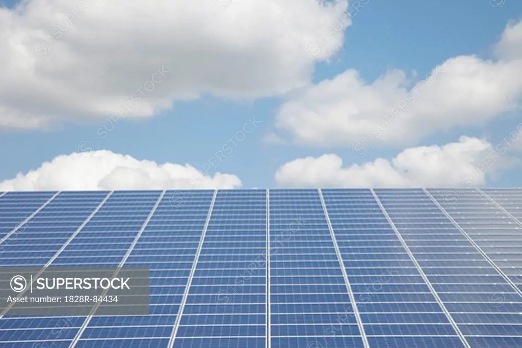 Solar Panel, Niebuell, Schleswig-Holstein, Germany