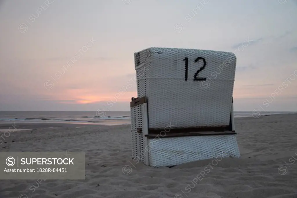 Beach Chair, Rantum, Sylt, North Sea, Germany