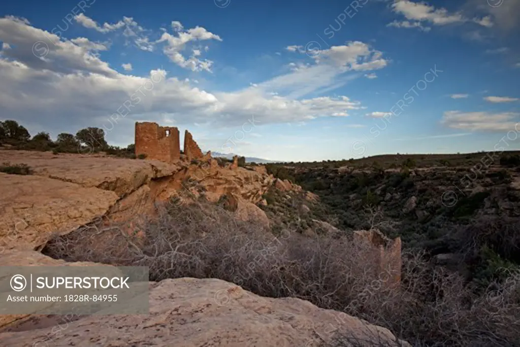Hovenweep Castle, Little Ruin Canyon, Hovenweep National Monument, Utah, USA