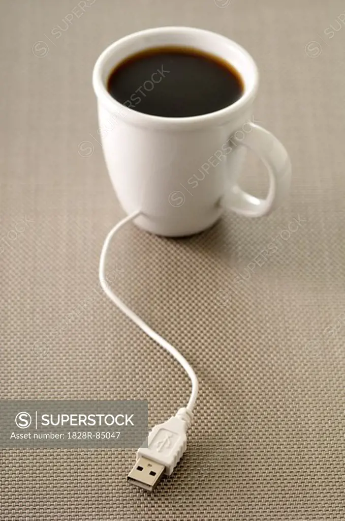 USB Plugged into Coffee Cup
