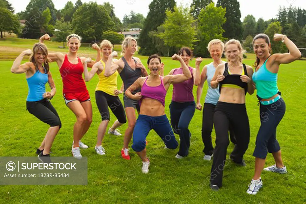 Group of Women Working-Out, Portland, Multnomah County, Oregon, USA
