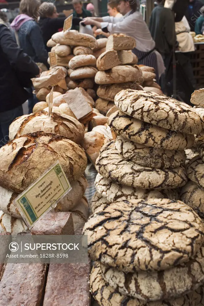 Breads, Borough Organic Market, London, England   