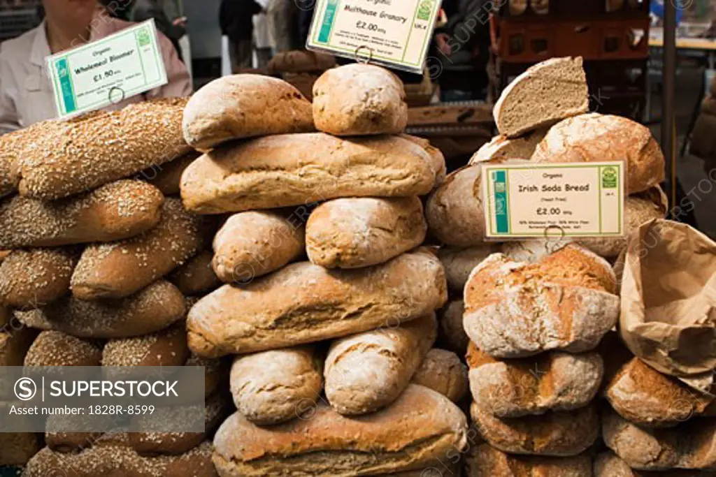 Breads, Borough Organic Market, London, England   