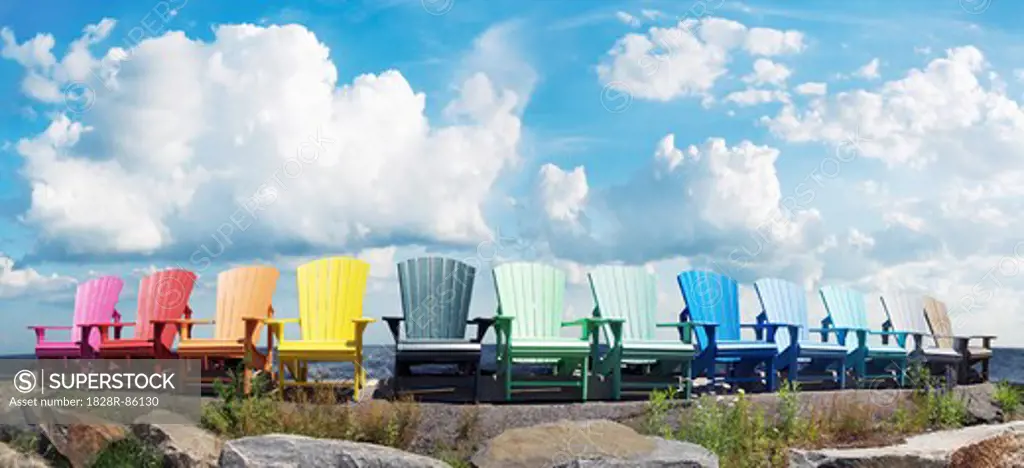 Muskoka Chairs by Lake