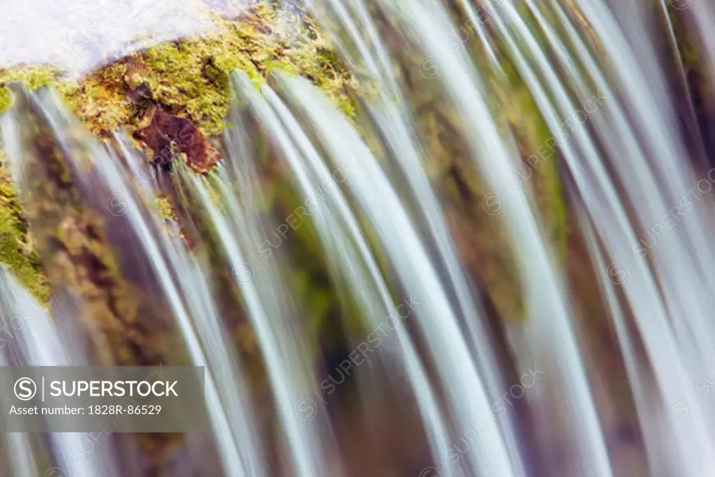 Waterfall in Brook, Plitvice, Croatia