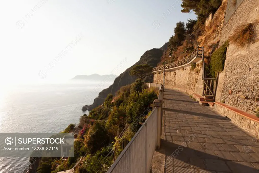 Via dell'Amore, Riomaggiore, Cinque Terre, Province of La Spezia, Liguria, Italy