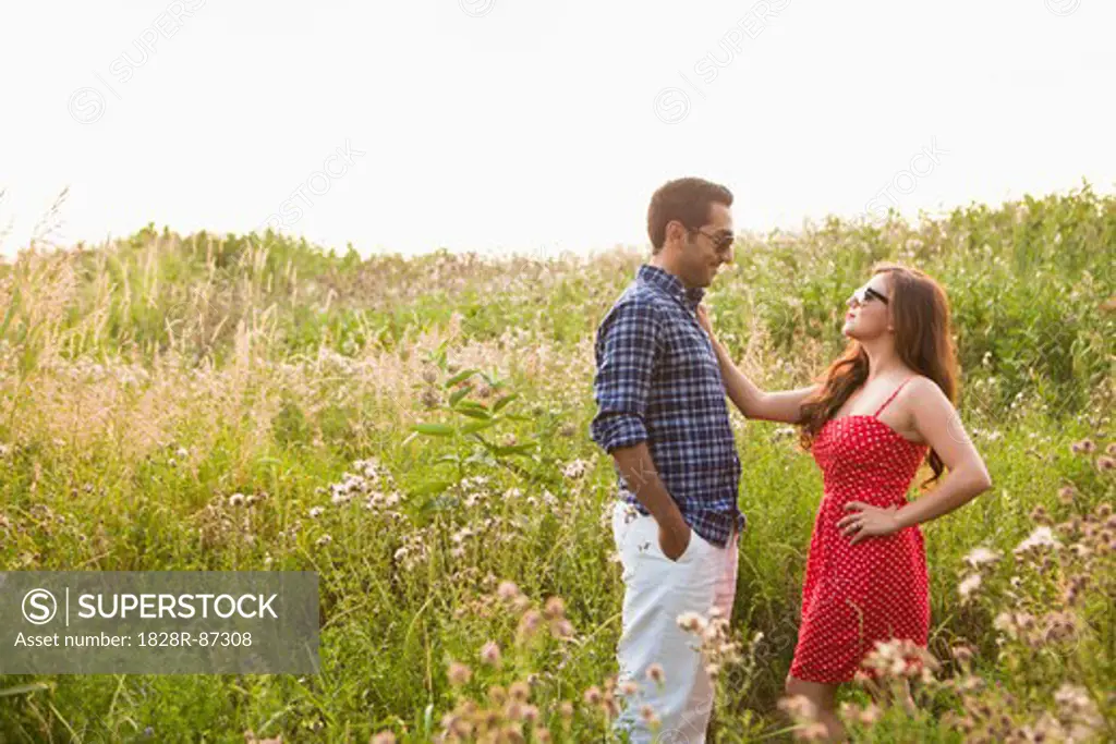 Couple in Field, Unionville, Ontario, Canada