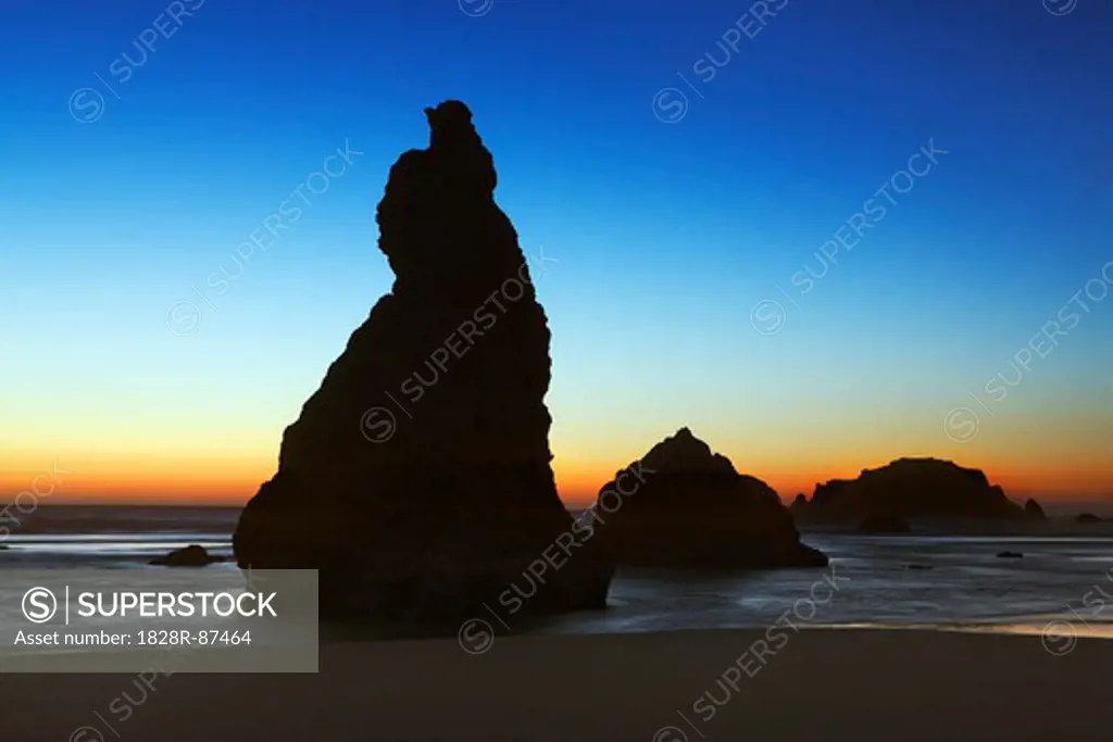 Rock Formations at Bandon Beach, Oregon, USA