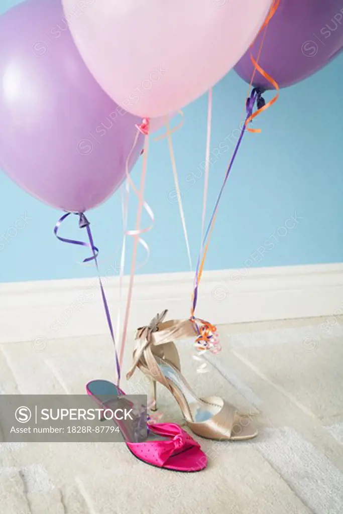 Balloons Tied to Shoes