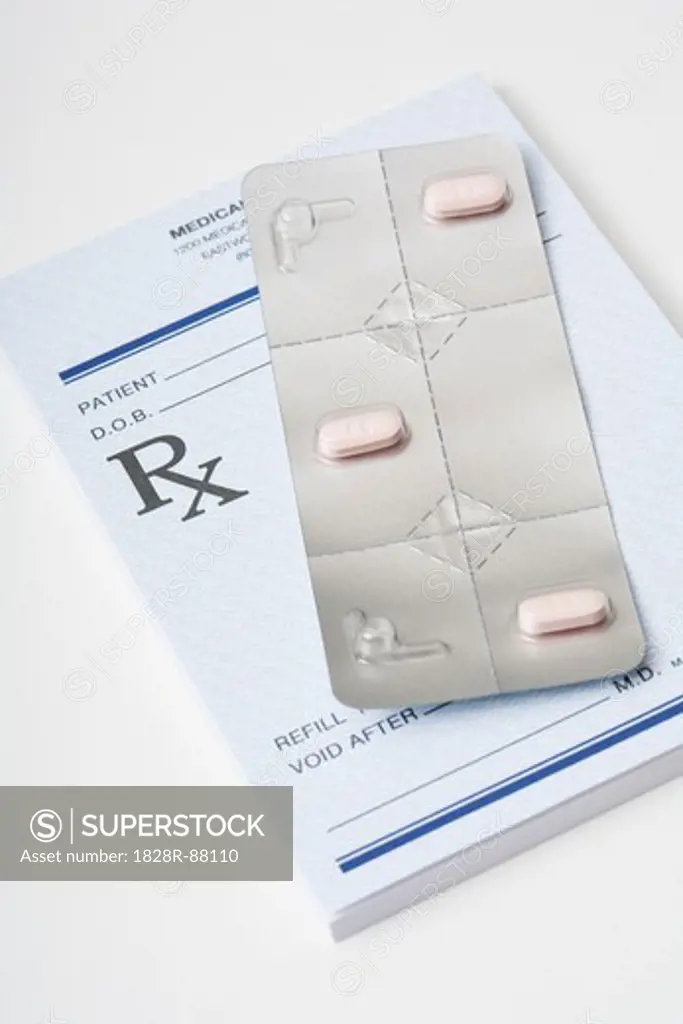 Prescription Pad and Pills, Birmingham, Alabama, USA
