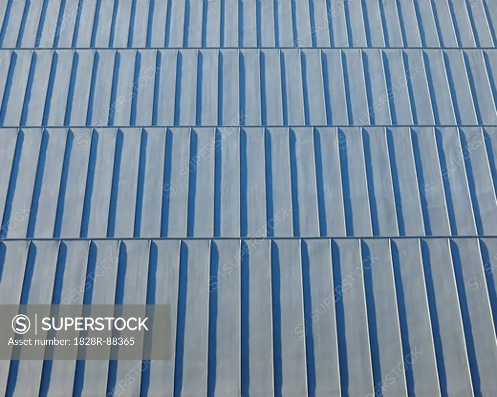 Corrugated Tin Roof, Gardermoen Airport, Gardermoen, Ullensaker, Akershus, Norway