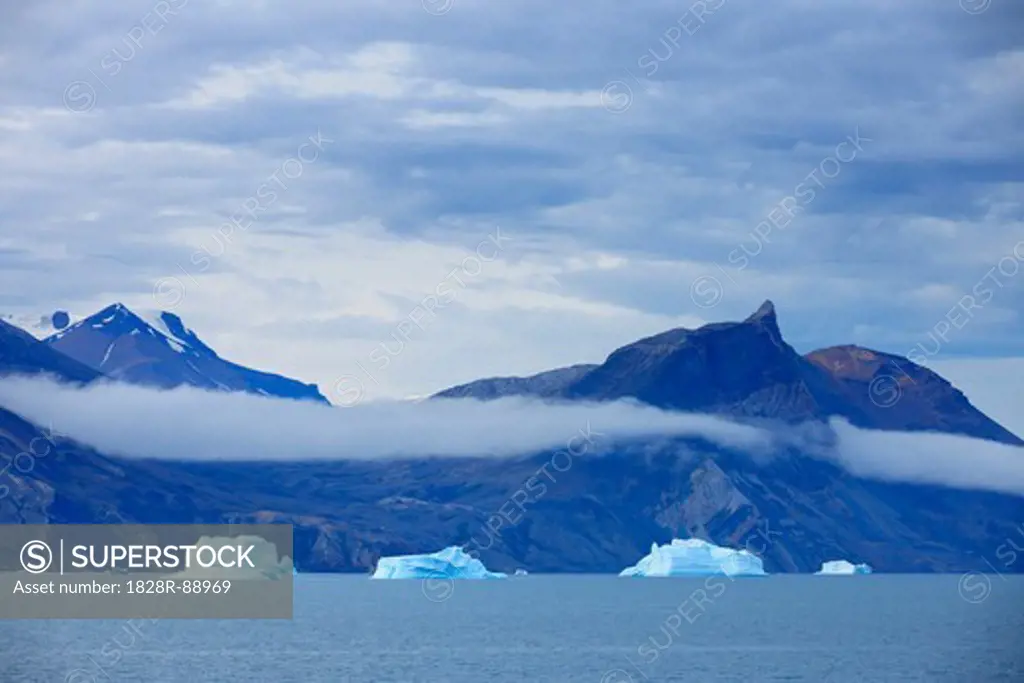Icebergs, Kong Oscar Fjord, Greenland
