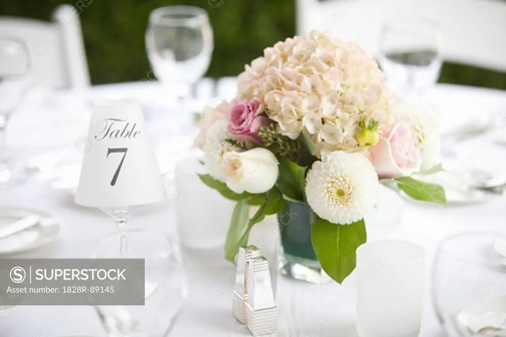Centerpiece on Table at Wedding, Toronto, Ontario, Canada