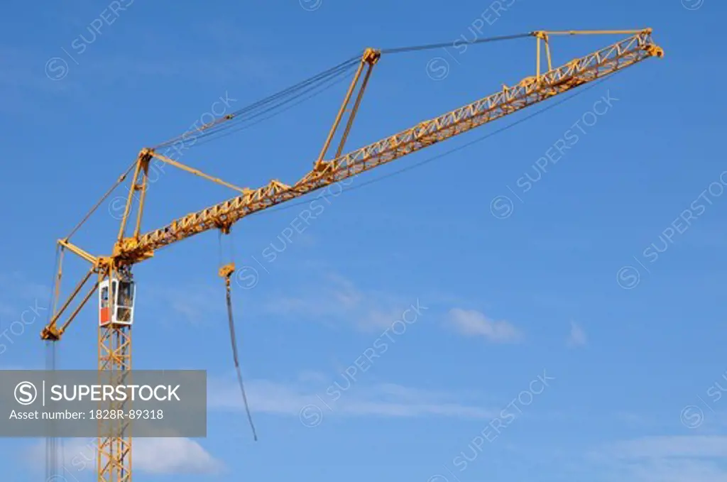 Construction Crane, Sete, Herault, Languedoc-Roussillon, France