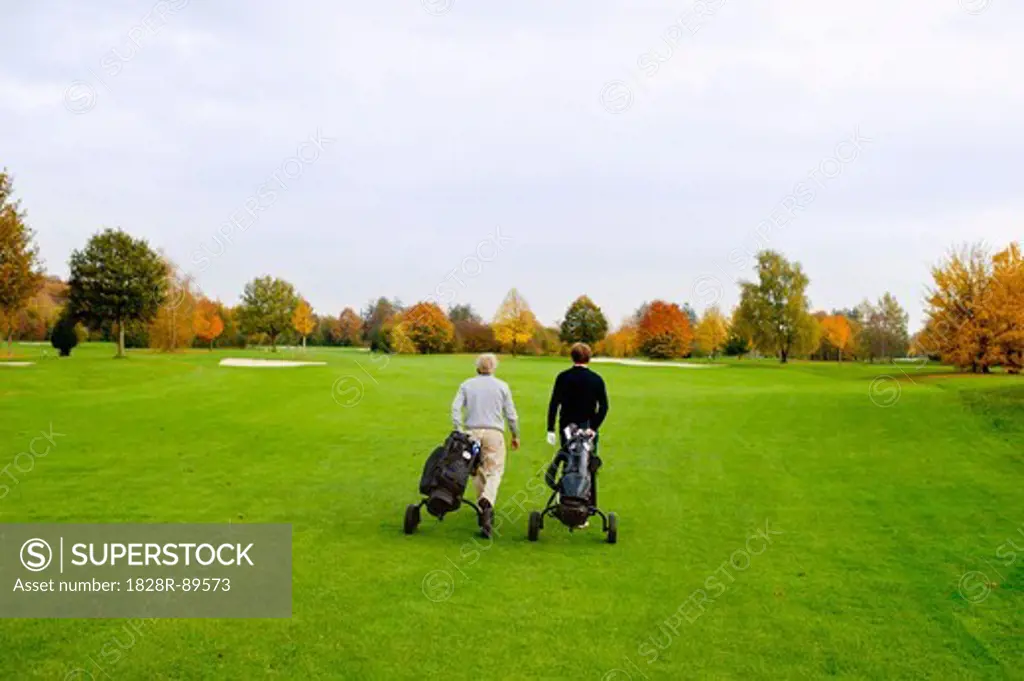 Men on Golf Course, North Rhine-Westphalia, Germany