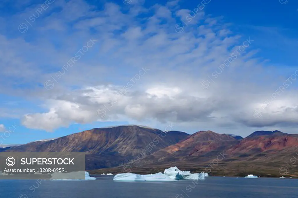 Iceberg, Harefjorden, Scoresby Sund, Greenland