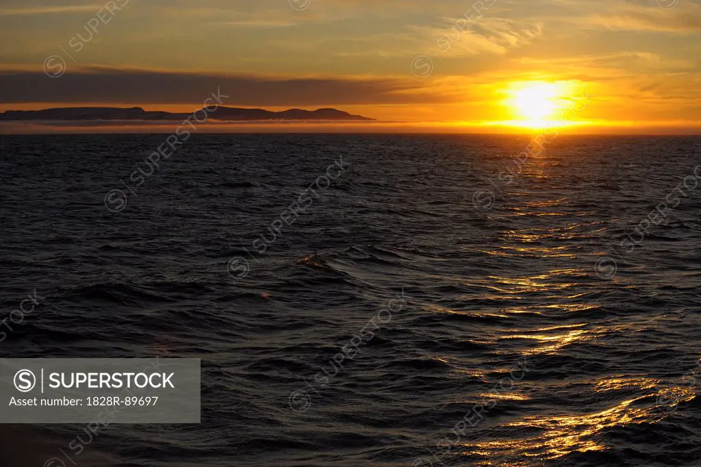 Sunset, Ittoqqortoormiit, Sermersooq, Greenland