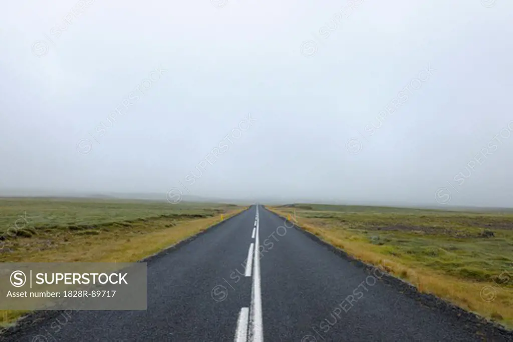 Road, Volcanic Landscape, Hellnar, Snaefellsnes Peninsula, Vesturland, Iceland
