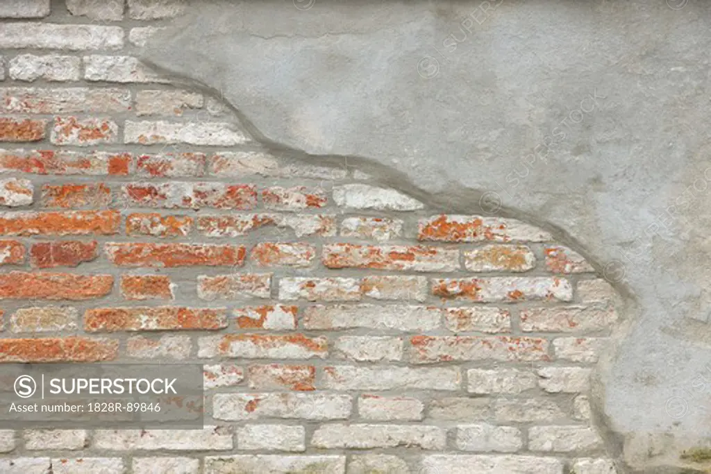 Brick Wall, Venice, Veneto, Italy