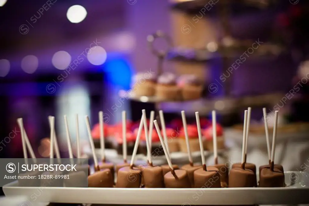 Chocolate Lollipops at Wedding, Toronto, Ontario, Canada