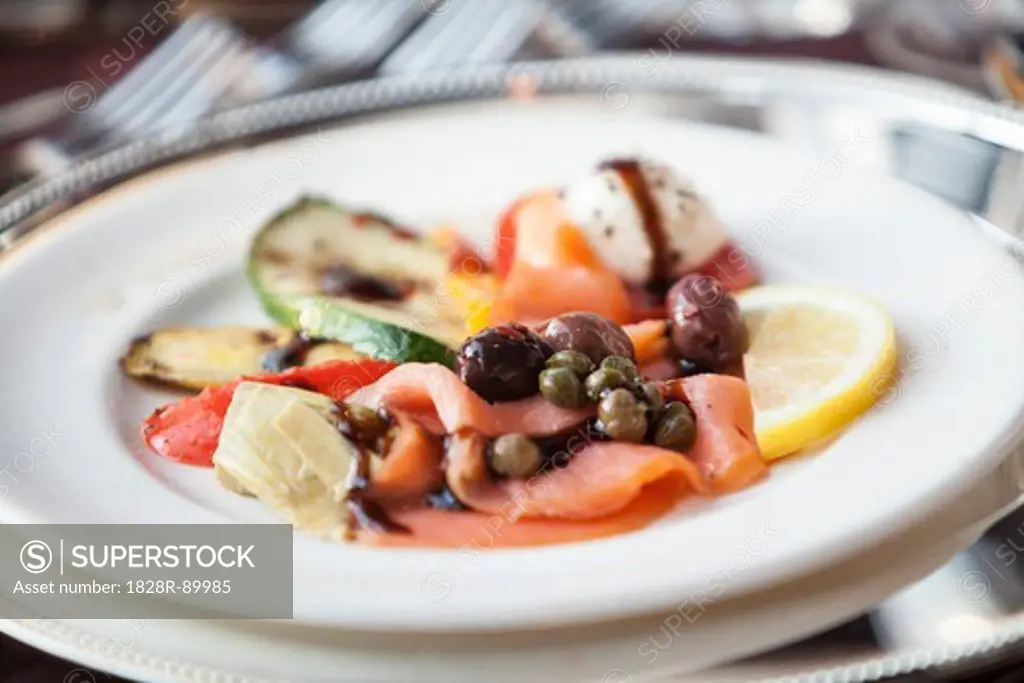 Salmon with Capers at Wedding, Toronto, Ontario, Canada