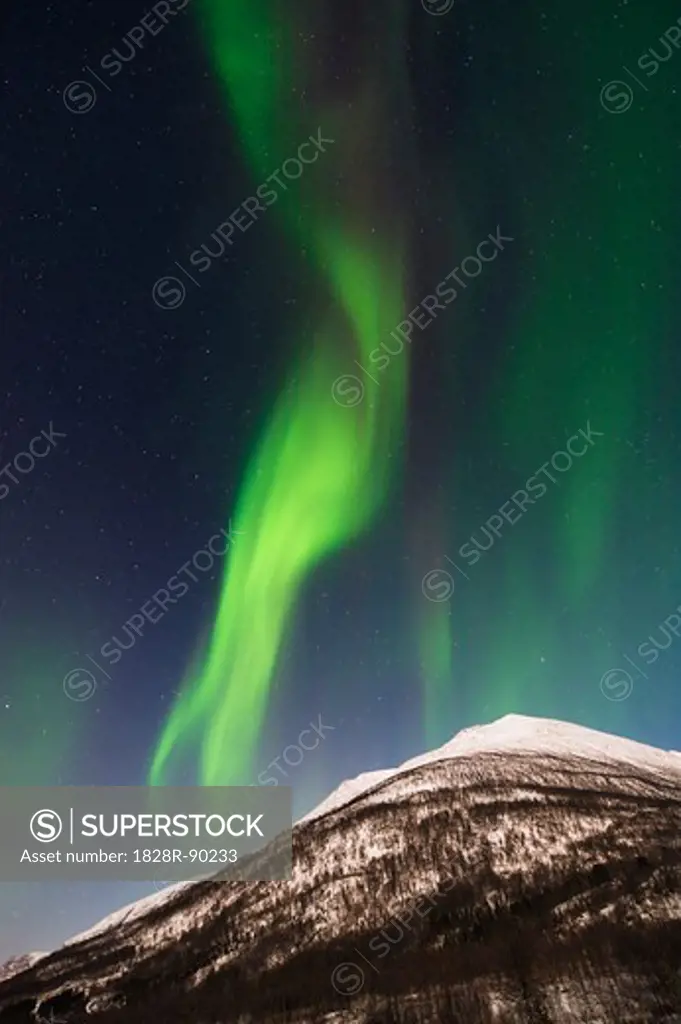 Northern Lights near Tromso, Troms, Norway
