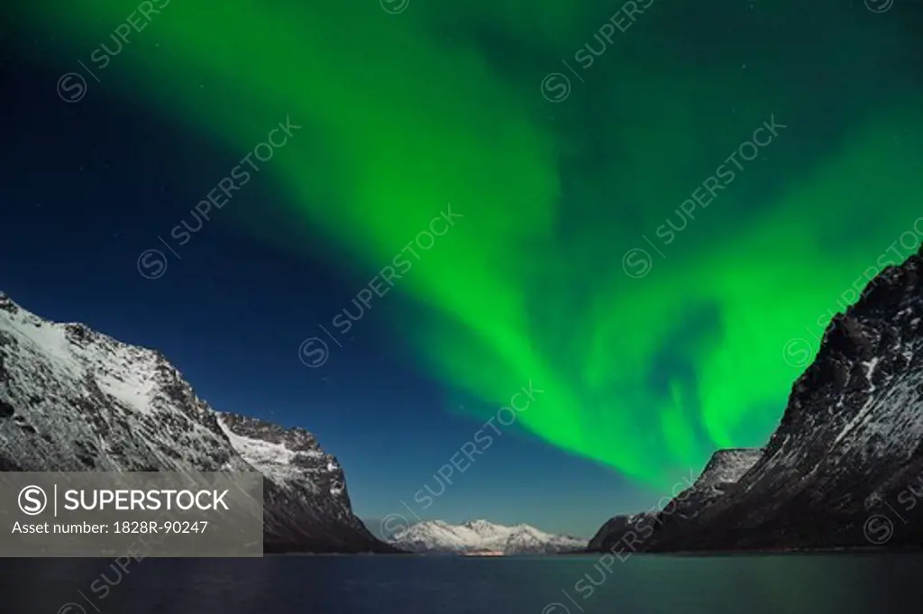 Northern Lights near Tromso, Troms, Norway