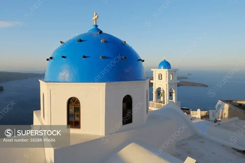 Church, Imerovigli, Santorini Island, Cyclades Islands, Greek Islands, Greece