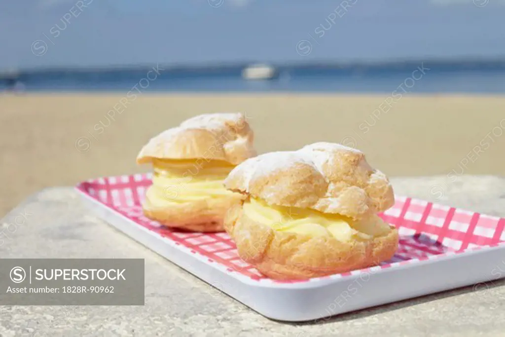 Cream Puffs, Andernos-les-Bains, Arcachon, Gironde, Aquitaine, France