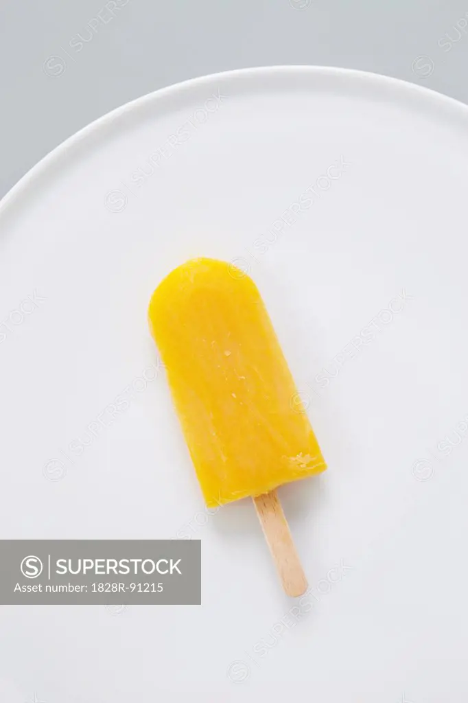 Popsicle on Plate