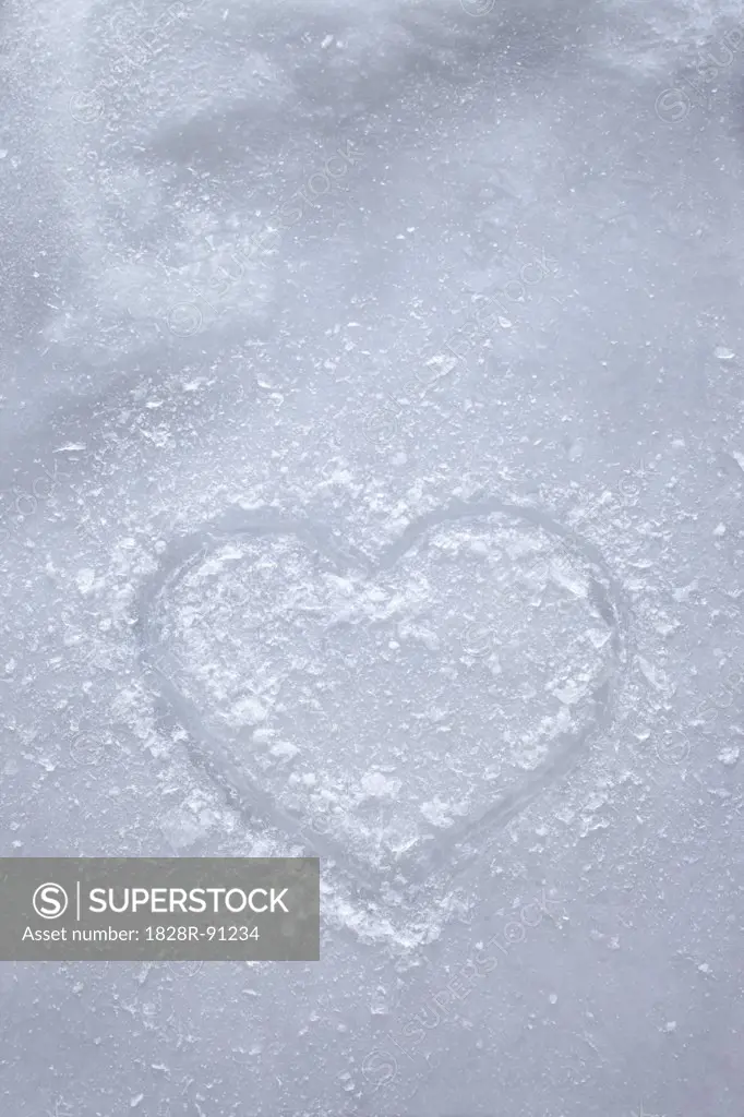 Heart Shape in Ice