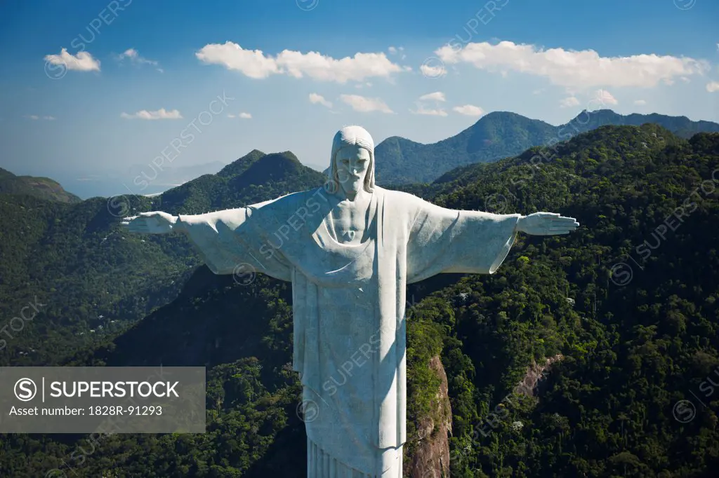 Christ the Redeemer Statue on Corcovado Mountain, Rio de Janeiro, Brazil