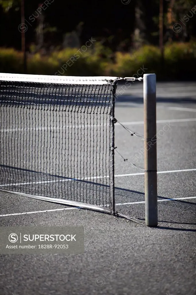 Net on Tennis Court, Vancouver, British Columbia, Canada