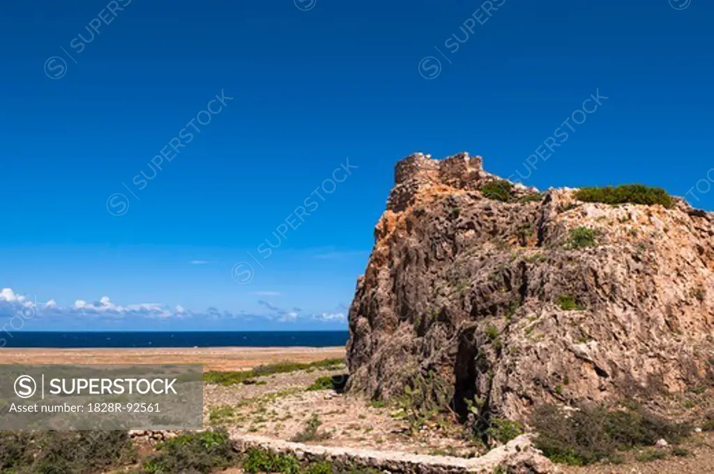 Rock Formation by Coast, Arikok National Park, Aruba, Lesser Antilles, Caribbean