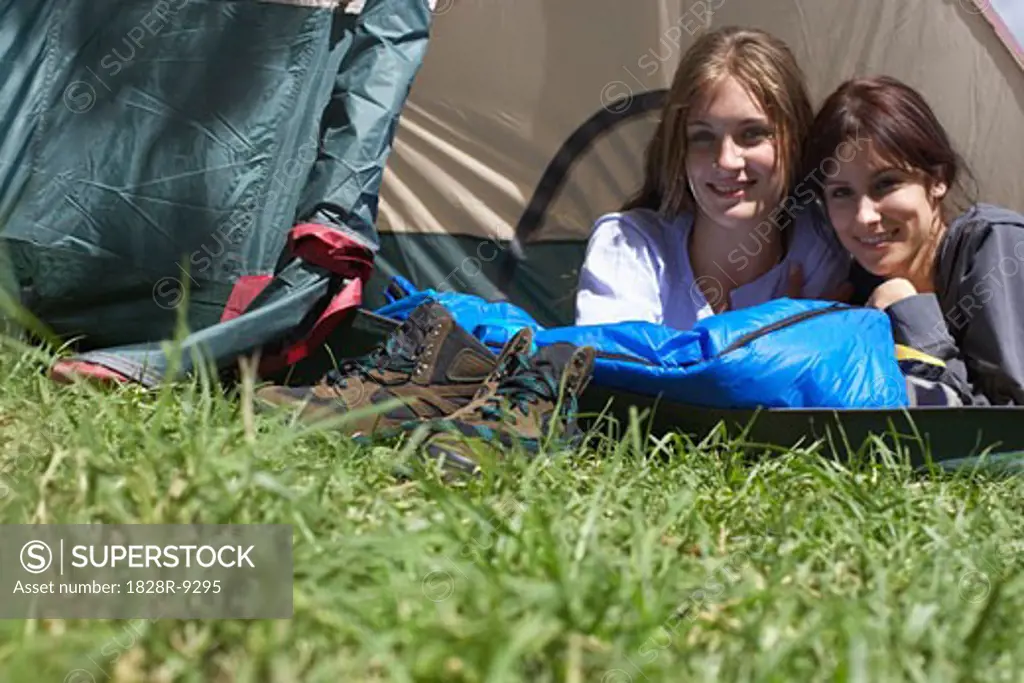 Portrait of Women in Tent   